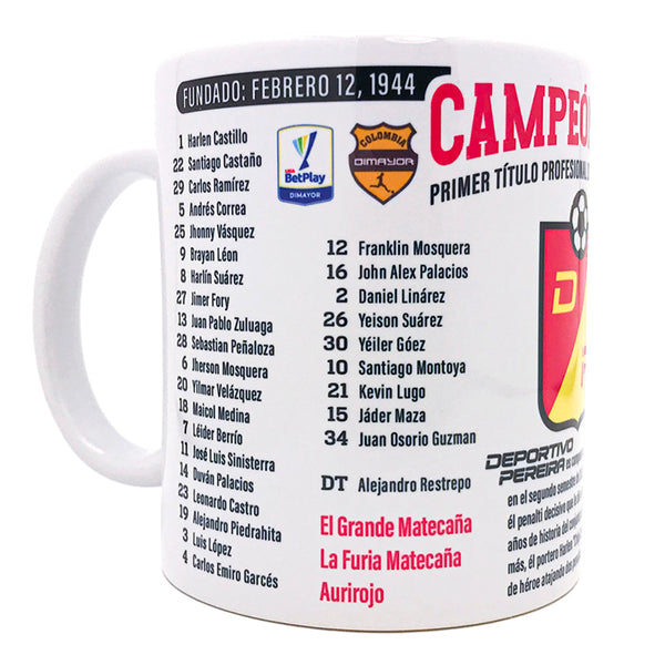 Deportivo Pereira 2022 Champion Collectible Mug
