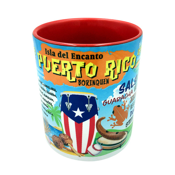 Puerto Rico Mug, Isla Del Encanto Borinquen Collectible Cup