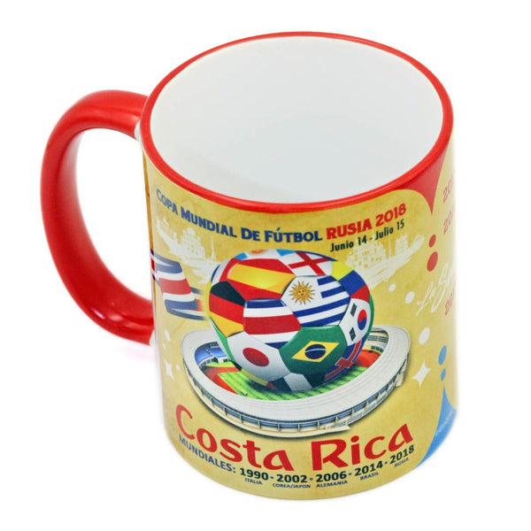 Costa Rica, Futbol Soccer  "The Road To Russia 2018" Souvenir Mug - gio-gifts