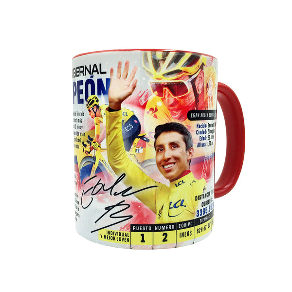 Egan Bernal COLOMBIA 2019 Tour de France Champion Sports Collectible Mug 11 Oz. - gio-gifts