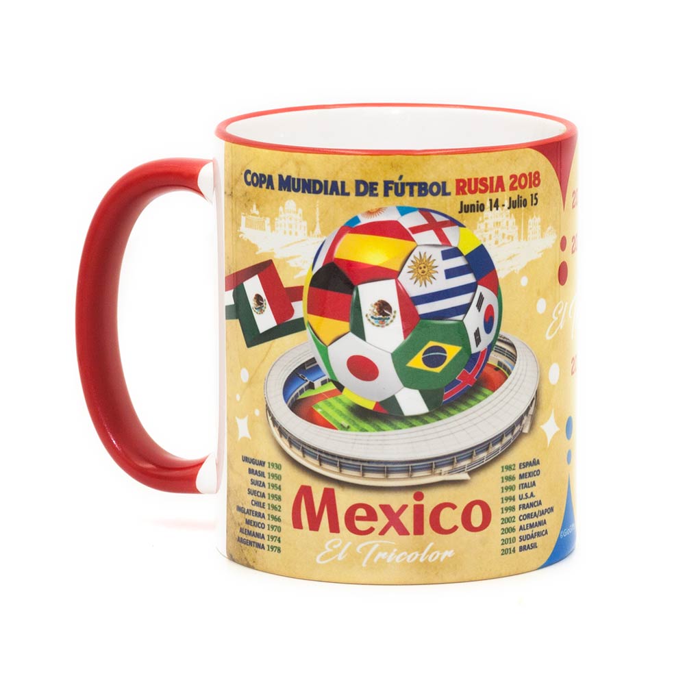 Mexico, Futbol Soccer  "The Road To Russia 2018" Souvenir Mug - gio-gifts