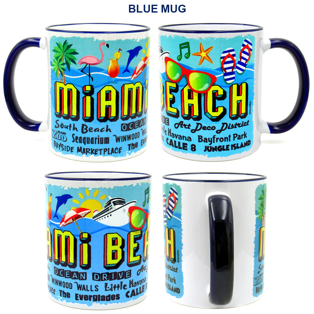Miami Beach Coffee/Tea Mug - gio-gifts
